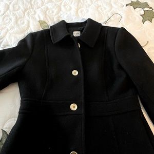 Jcrew Black Wool Coat